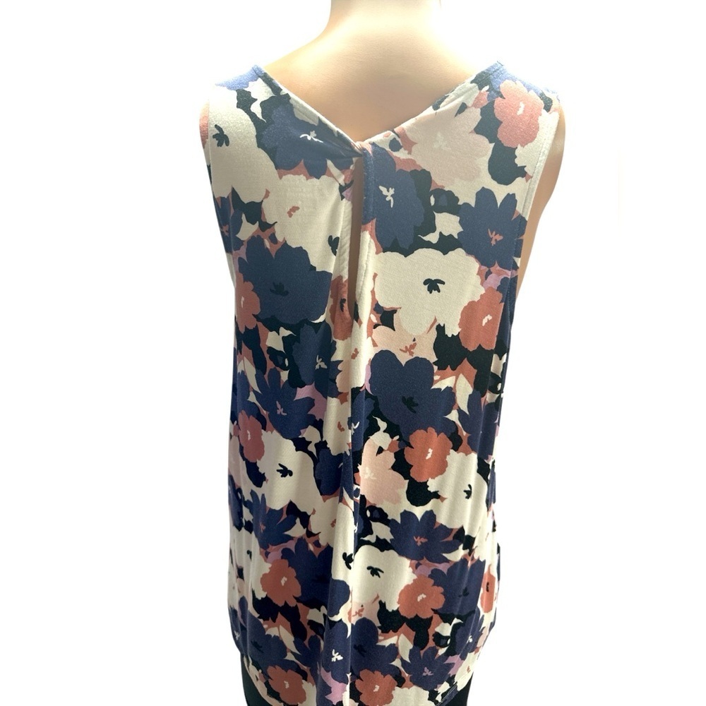Market & Spruce - EC - Floral Sleeves Flowy Blouse - Picture 2 of 3